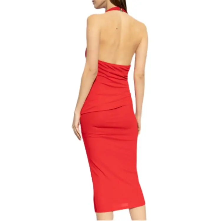 Jacquemus Halter V Neck Dress-3