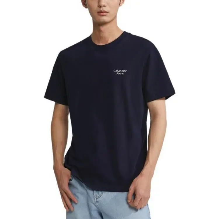 Calvin Klein T Shirts Men Navy Blue-2