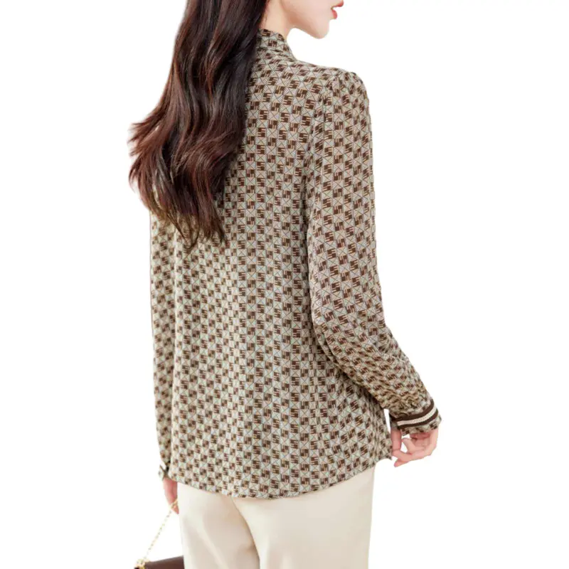 Yi Mengyuan Shirt Women's Elegant Coffee Shadow-2