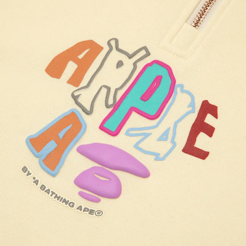 Aape By *A Bathing APE® Logo print Half zip Sweatshirt-4