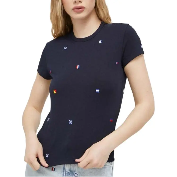Tommy Hilfiger T Shirt Women's Marine Blue-1