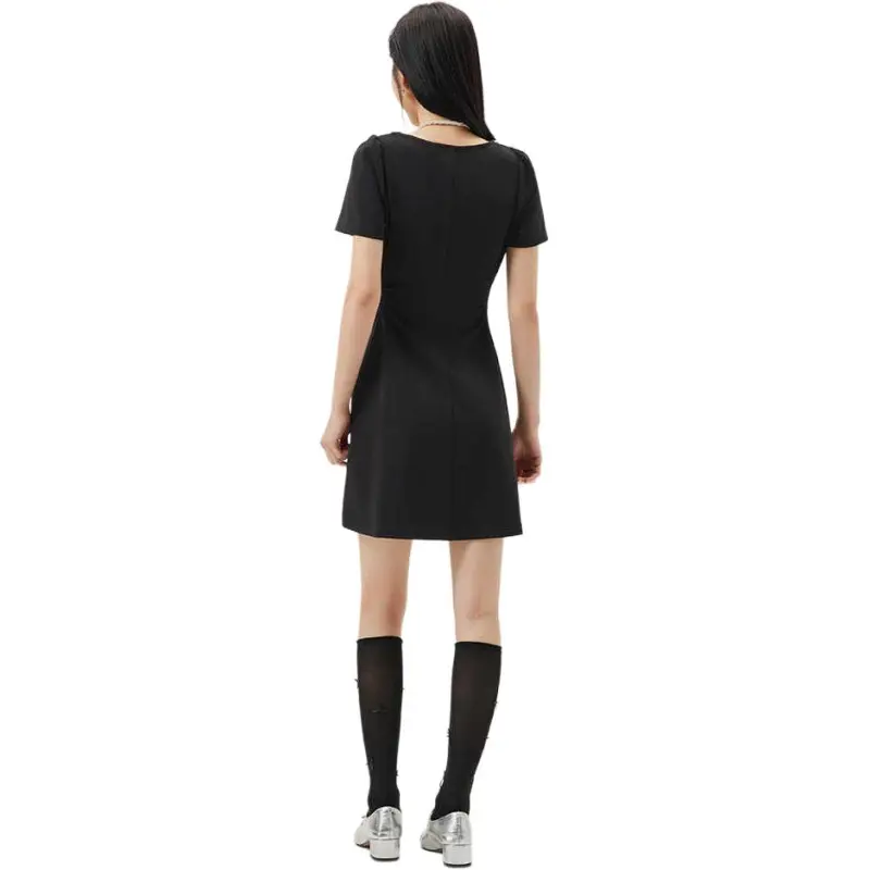 Love To Serve Short Sleeved Dress Women's Black-0