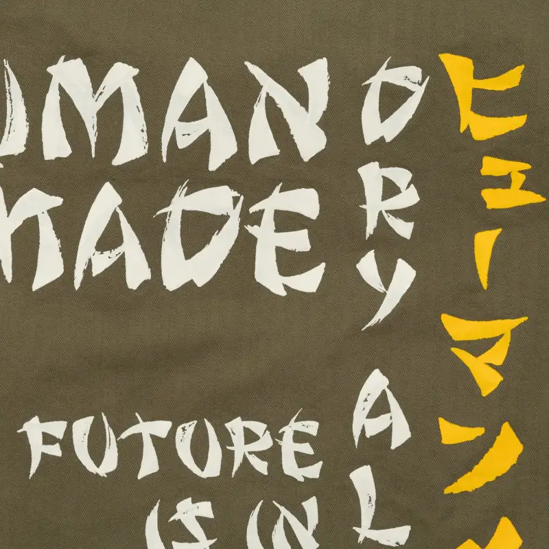 HUMAN MADE SS25 SS25 Shirt Unisex Olive Yellow-3