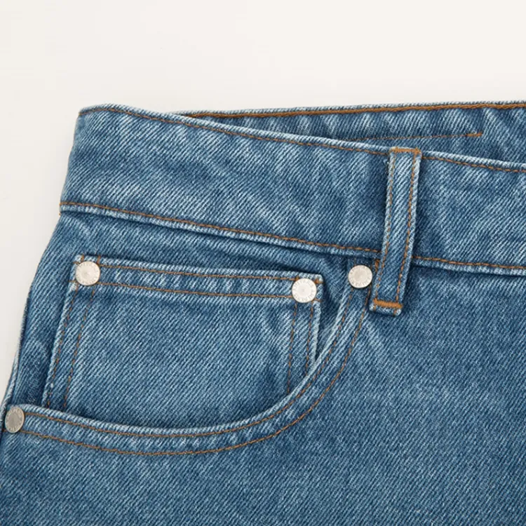 Ami Paris Straight Leg Mid Wash Jeans-6