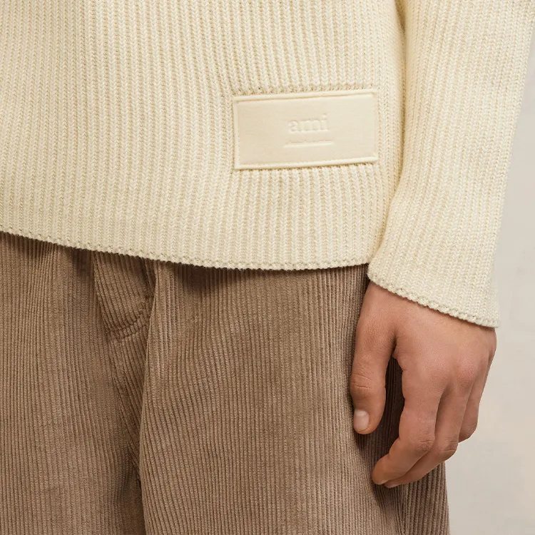 Ami Crewneck Knitted Jumper-4