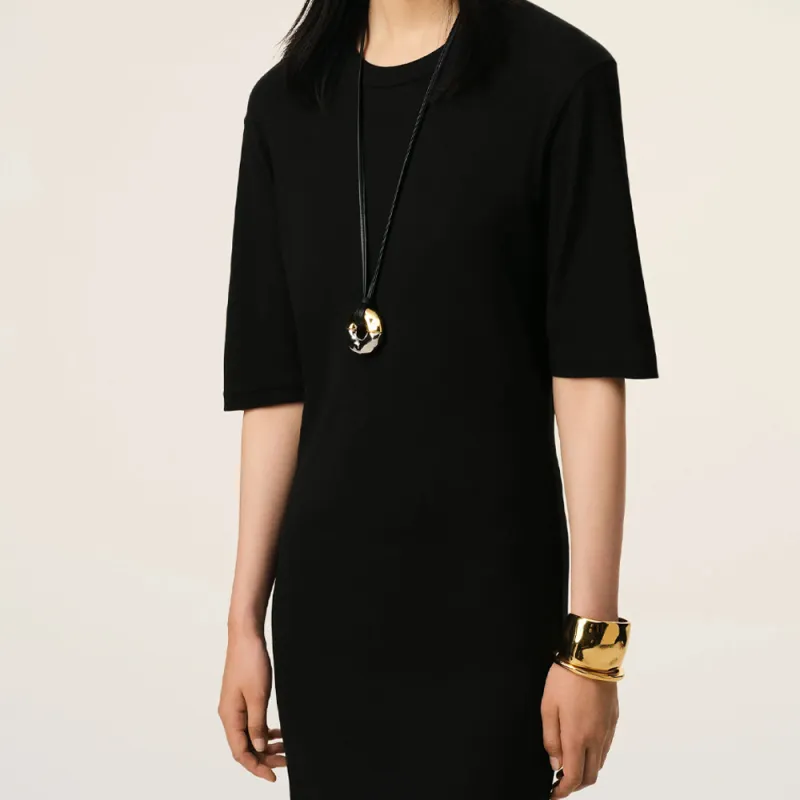Ami Paris Cotton T shirt Dress-5