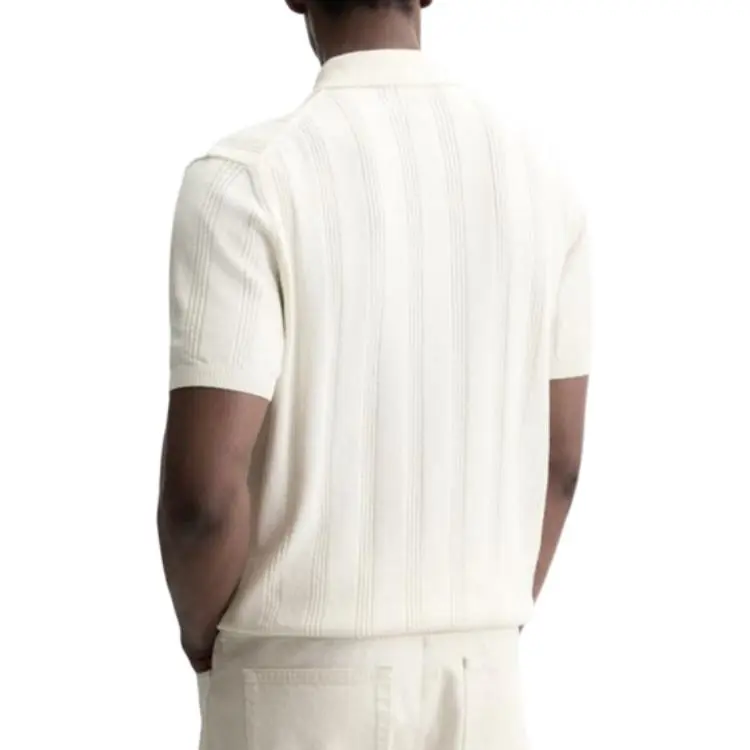 ZARA Polo Shirt Men's Frosted White-6