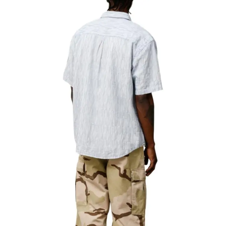 Stussy Wavy Striped Short Sleeve Shirt-3