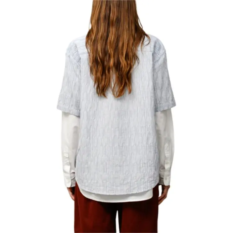 Stussy Wavy Striped Short Sleeve Shirt-4