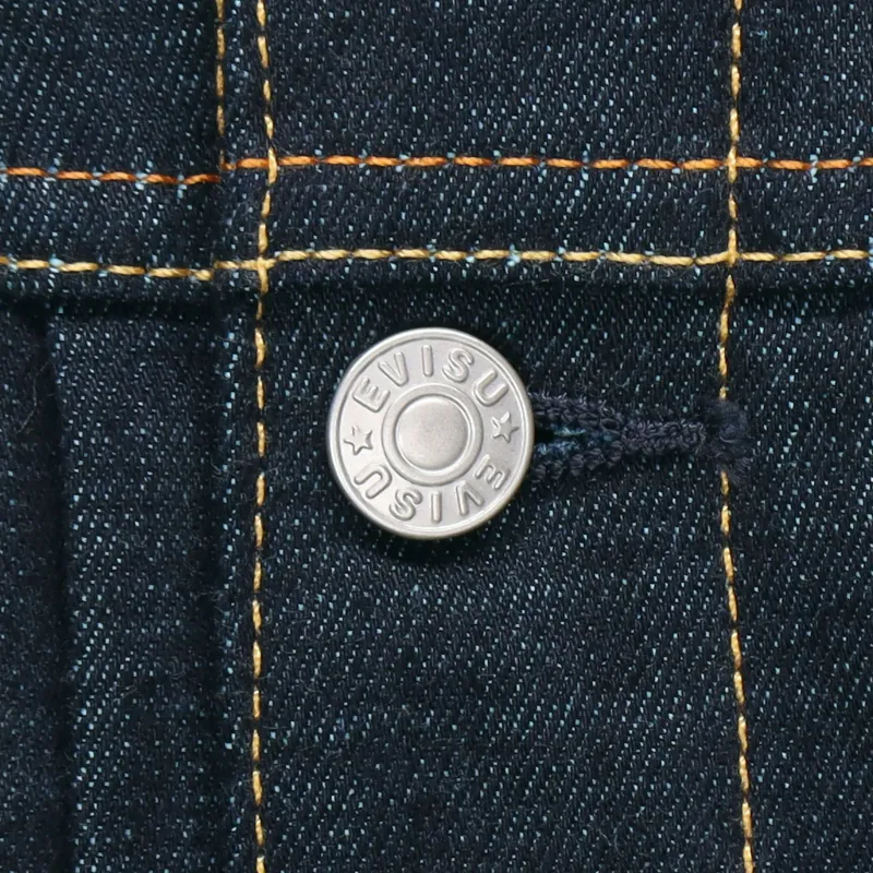 EVISU Denim Jacket Men's Dark Blue-4