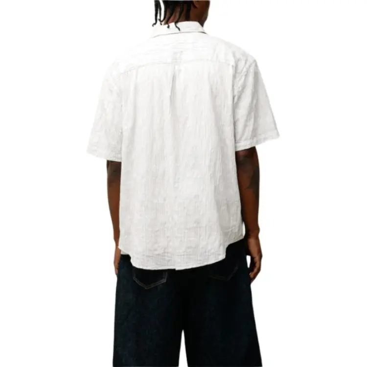 Stussy Wavy Striped Short Sleeve Shirt-9