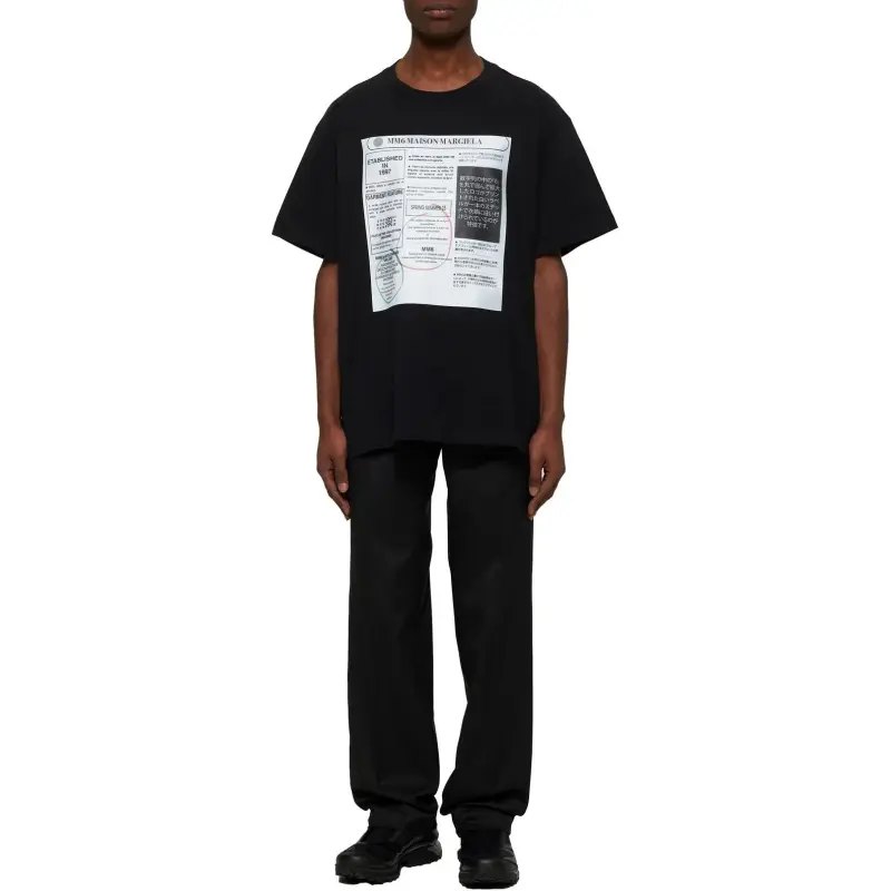 MM6 Maison Margiela Graphic Printed Crewneck T Shirt-1