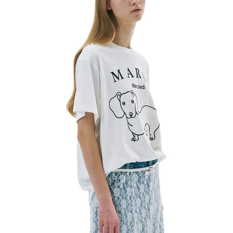 MARDI MERCREDI T Shirt Women's White-1