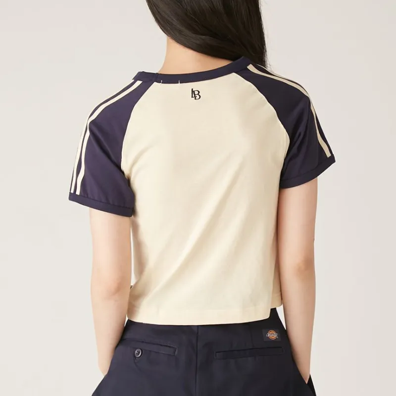 Dickies x Lily Brown Raglan Sleeve T Shirt Women's Cream-3