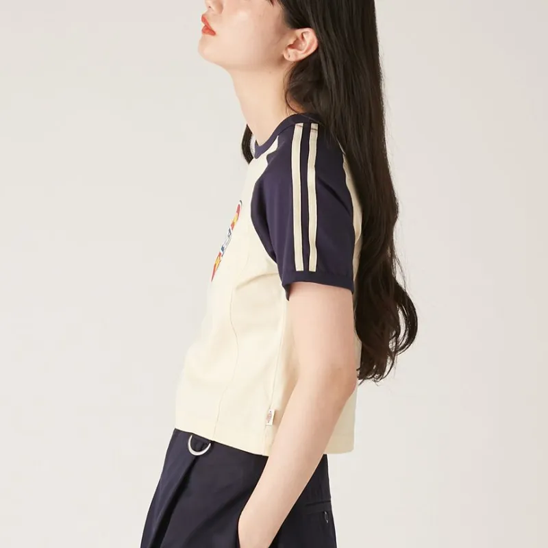 Dickies x Lily Brown Raglan Sleeve T Shirt Women's Cream-2