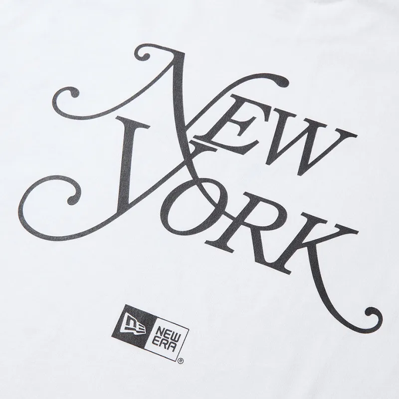 New Era New York Magazine Collaboration T Shirt Unisex White-4