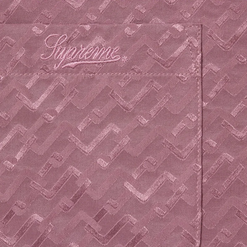 Supreme Tonal Monogram Silk S/S Shirt-3