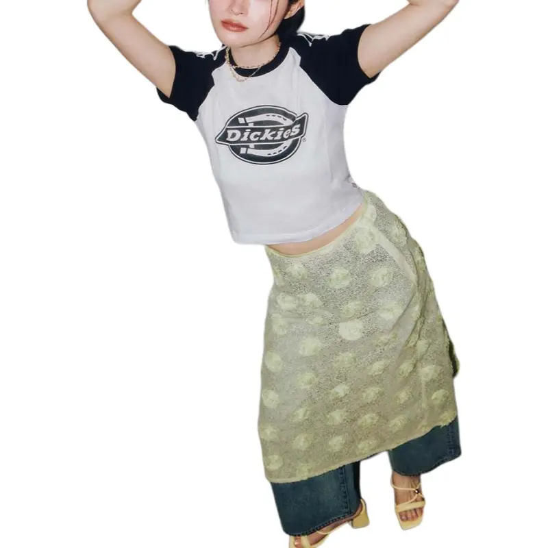 Dickies x Lily Brown Raglan Sleeve T Shirt Women's White-1