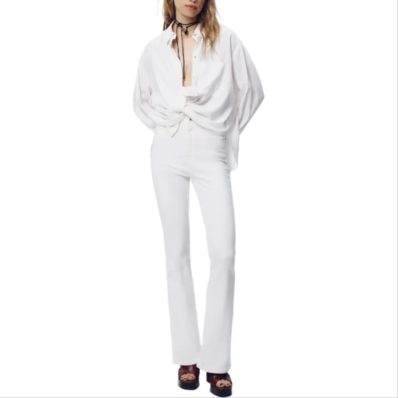 ZARA Jeans Women's White-2