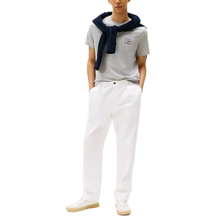 Tommy Hilfiger T Shirt Men's Light Gray-2