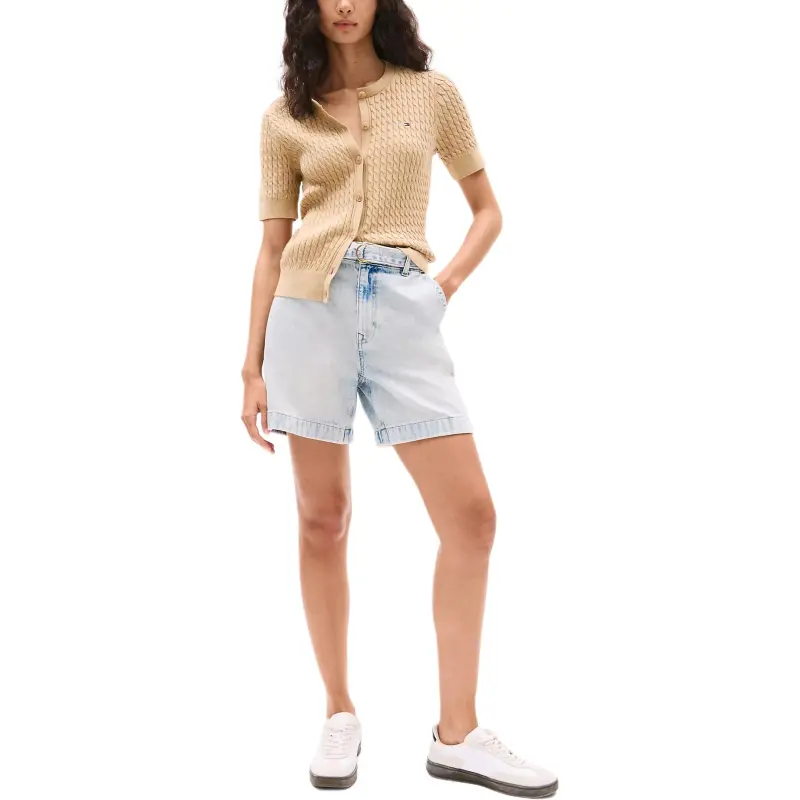 Tommy Hilfiger Sweater Women's Beige Mixed Color-2