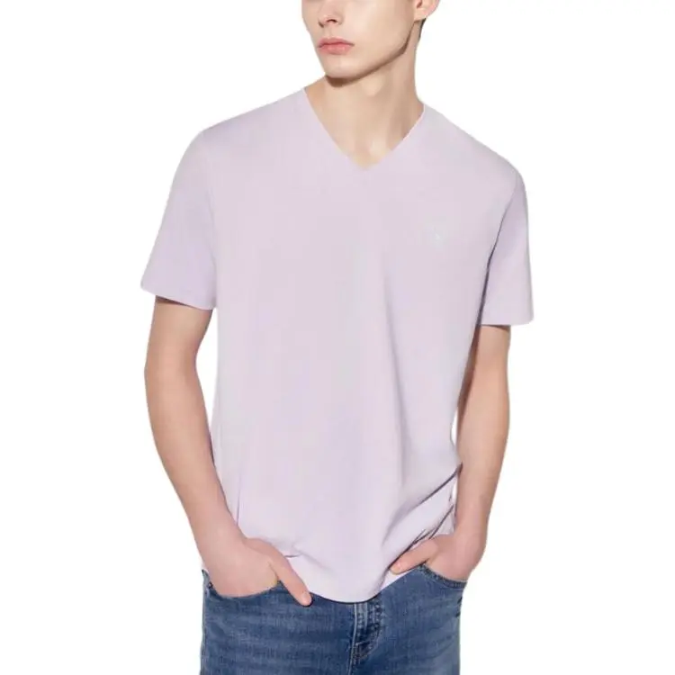 GUESS T Shirt Men's Light Purple-2