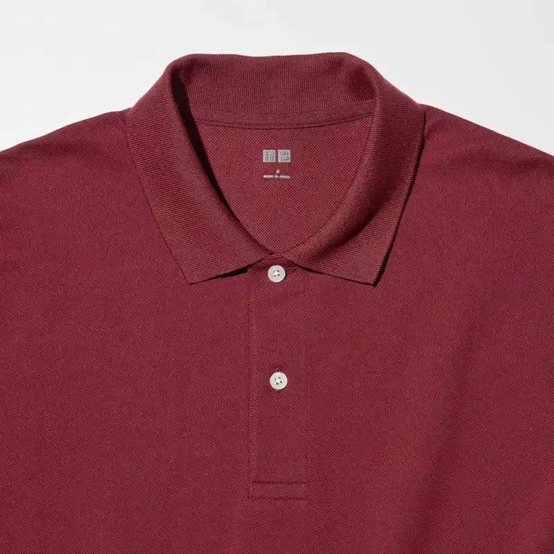 UNIQLO Polo Shirt Unisex Dark Red-4