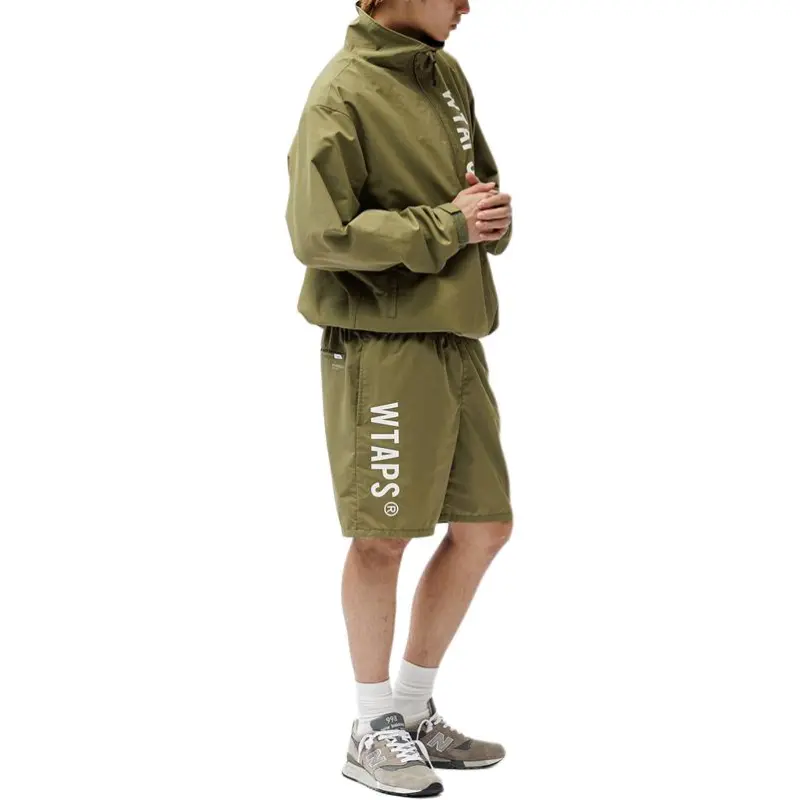 WTAPS Elasticated Logo print Shorts-3