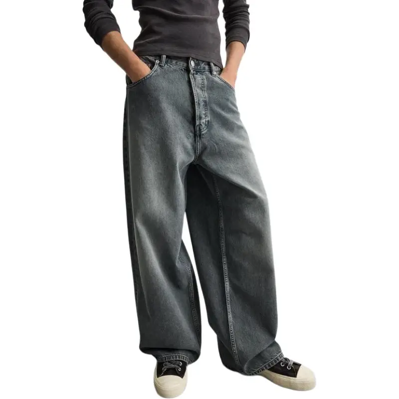 ZARA Jeans Men Blue/Green-2