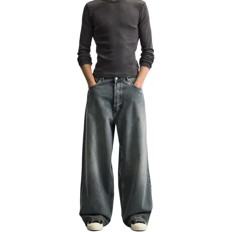 ZARA Jeans Men Blue/Green-3