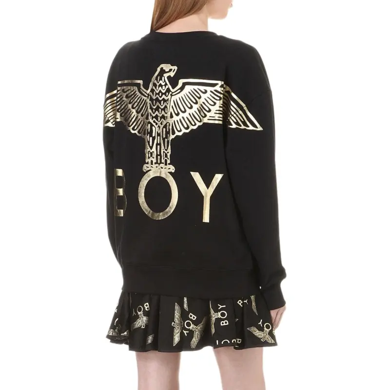 Boy London Sweatshirt Unisex Black Gold-1