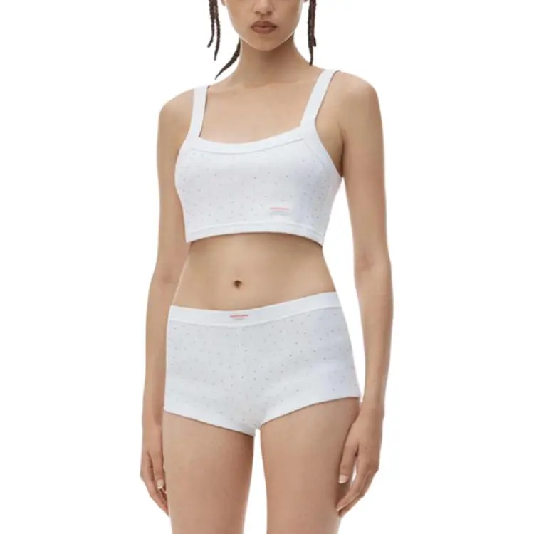 Alexander Wang Bodywear Series Casual Shorts Women's White-2