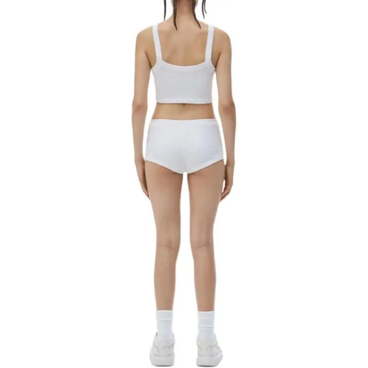 Alexander Wang Bodywear Series Casual Shorts Women's White-1