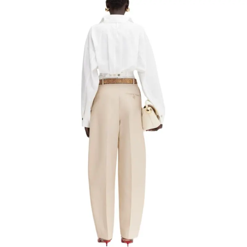 Jacquemus Casual Pants Women's Beige-2