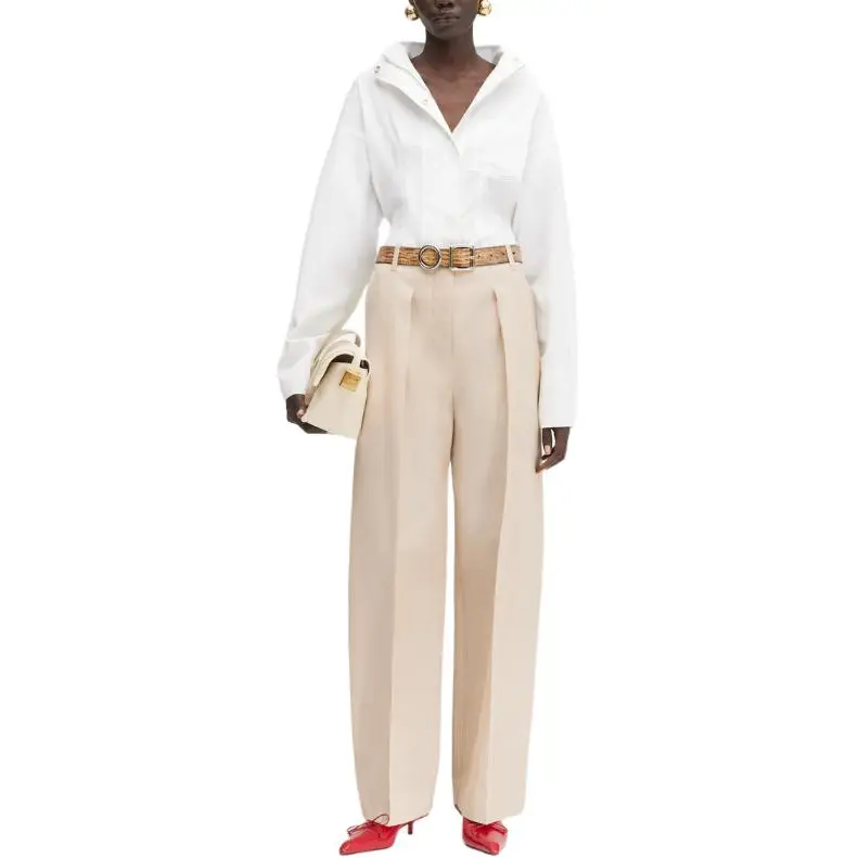 Jacquemus Casual Pants Women's Beige-1