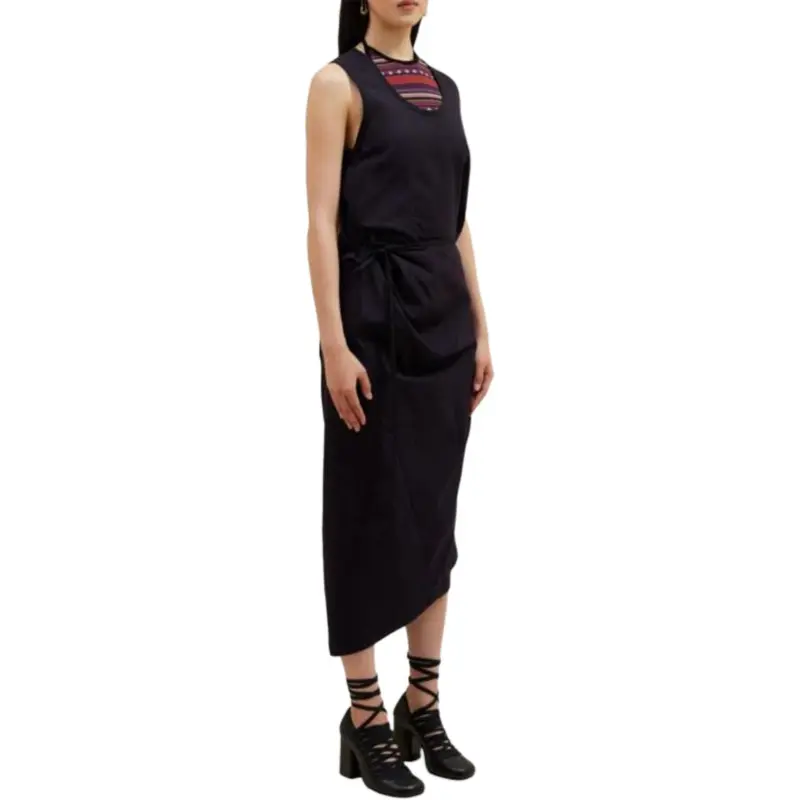 Lemaire Sleeveless Cotton Wrap Dress-2