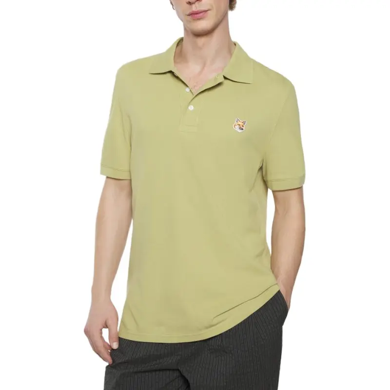Maison Kitsune Fox Head patch Polo Shirt-3