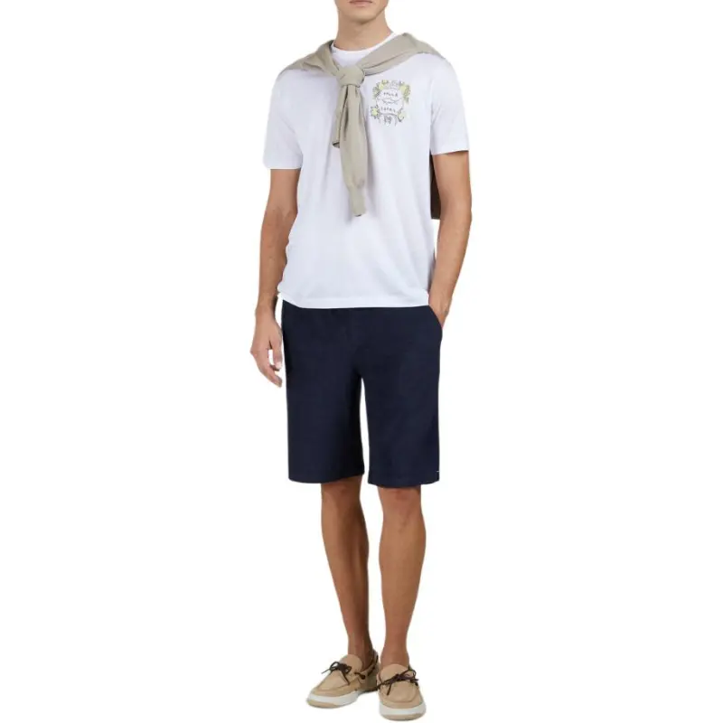Paul & Shark Logo embroidered T shirt-3