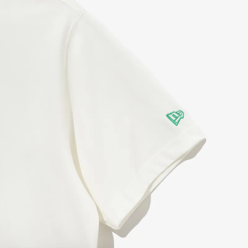 New Era T Shirt Korean Style Unisex White-3
