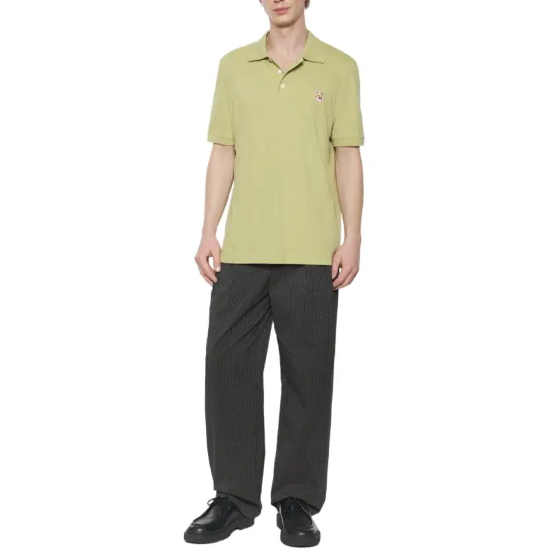 Maison Kitsune Fox Head patch Polo Shirt-2
