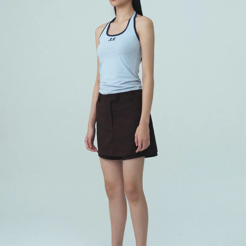 Rest&Recreation SS25 HALTER NECK SLEEVELESS Camisole Women's Sky Blue-3