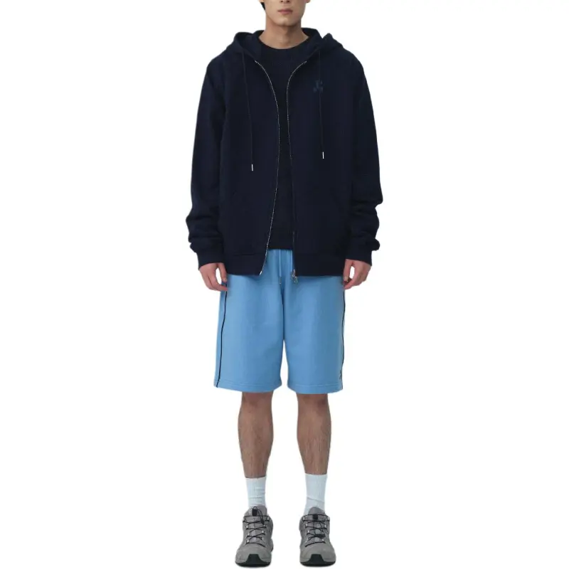 Rest&Recreation SS25 RS ZIP-UP HOODIE Sweatshirt Unisex NAVY/Marine Blue-6