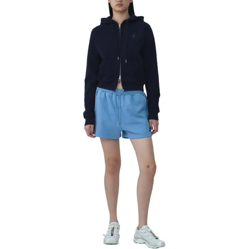 Rest&Recreation SS25 RS ZIP-UP HOODIE Sweatshirt Unisex NAVY/Marine Blue-4