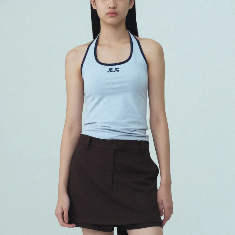 Rest&Recreation SS25 HALTER NECK SLEEVELESS Camisole Women's Sky Blue-5