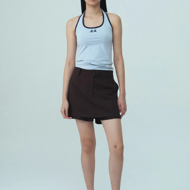 Rest&Recreation SS25 HALTER NECK SLEEVELESS Camisole Women's Sky Blue-2