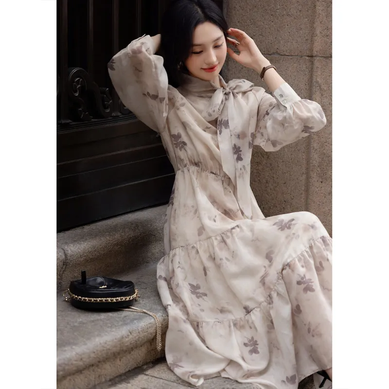 【dme】 Long Sleeved Dresses Women's-5