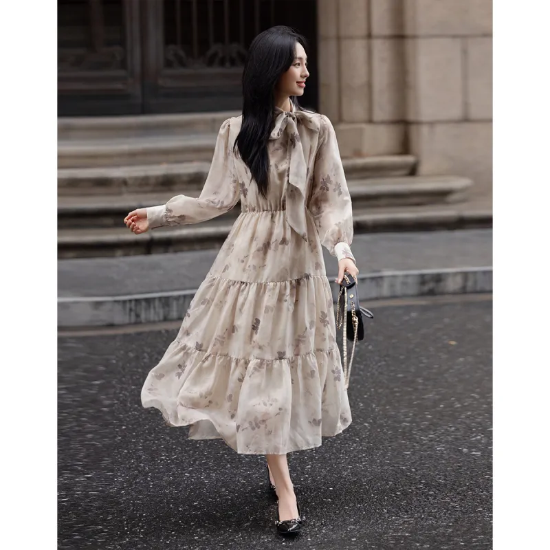 【dme】 Long Sleeved Dresses Women's-4