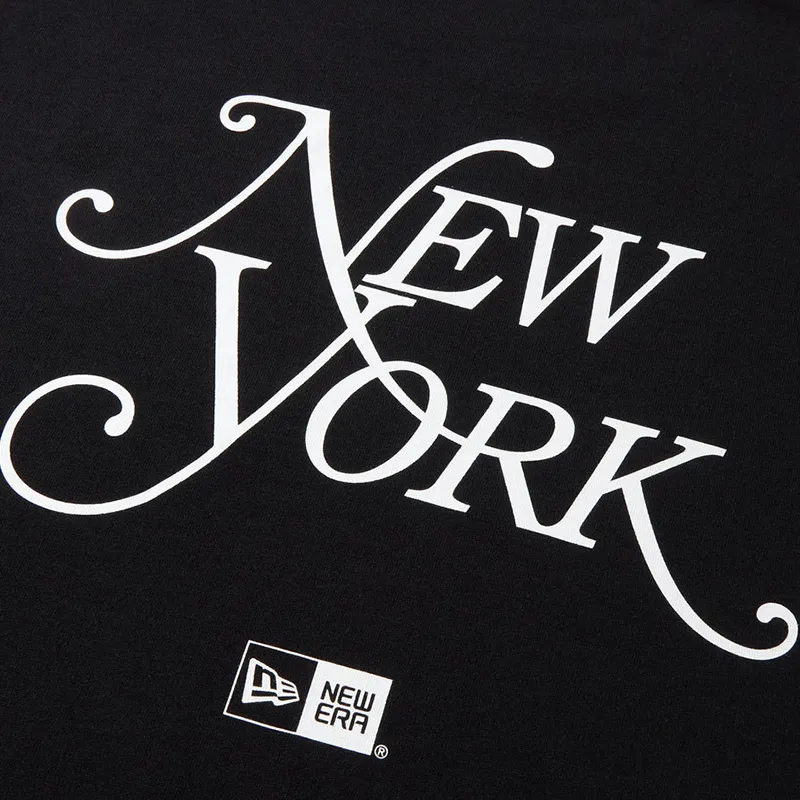 New Era New York Magazine Collaboration T Shirts Unisex Black-3
