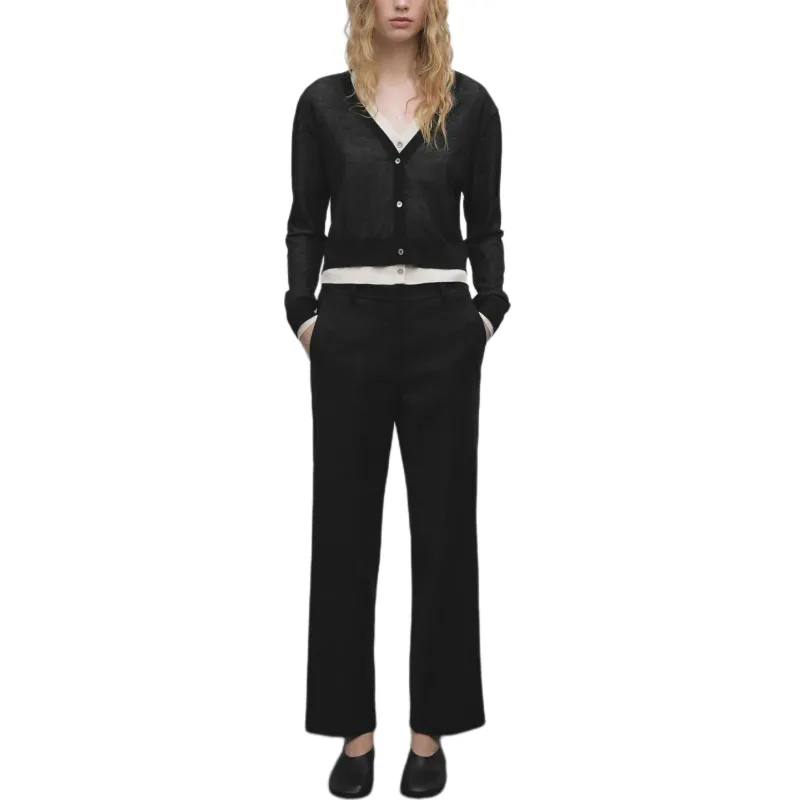 Massimo Dutti Casual Pants Women's Black-2