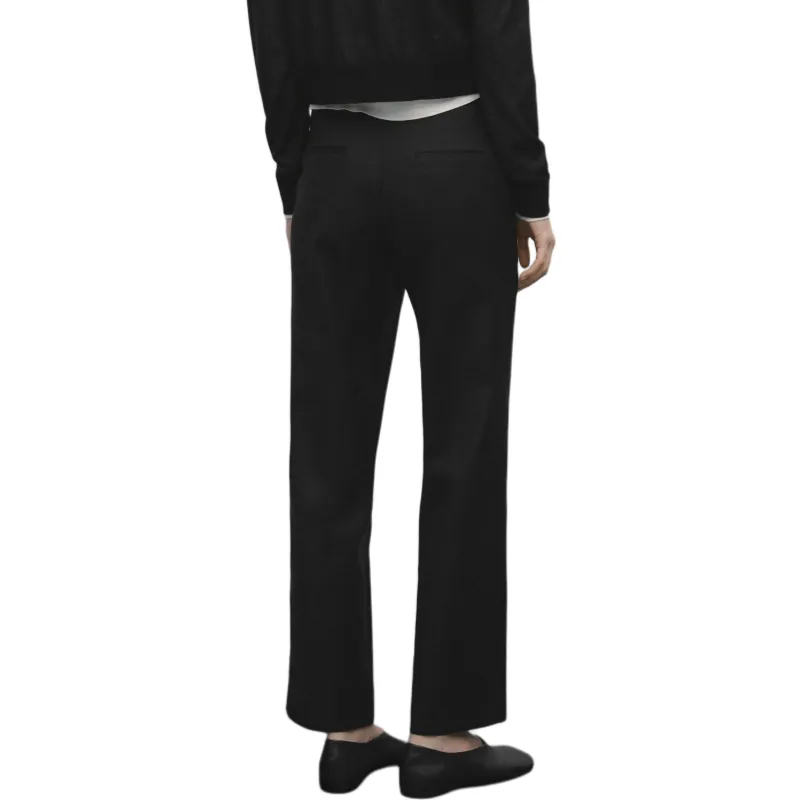 Massimo Dutti Casual Pants Women's Black-4